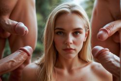 4 dicks, 4 guys, blonde, white, young